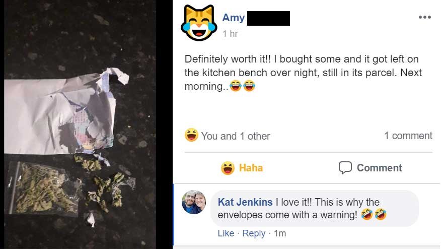 An early report of a Kat's Nip delivery being attacked in the mail.