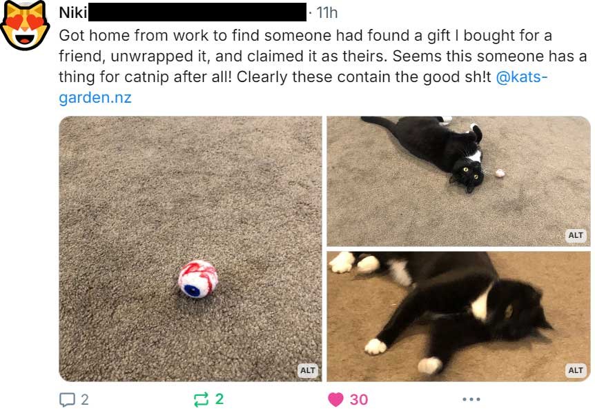 Customer reporting a gift they were going to give being unwrapped and played with before it was gifted.